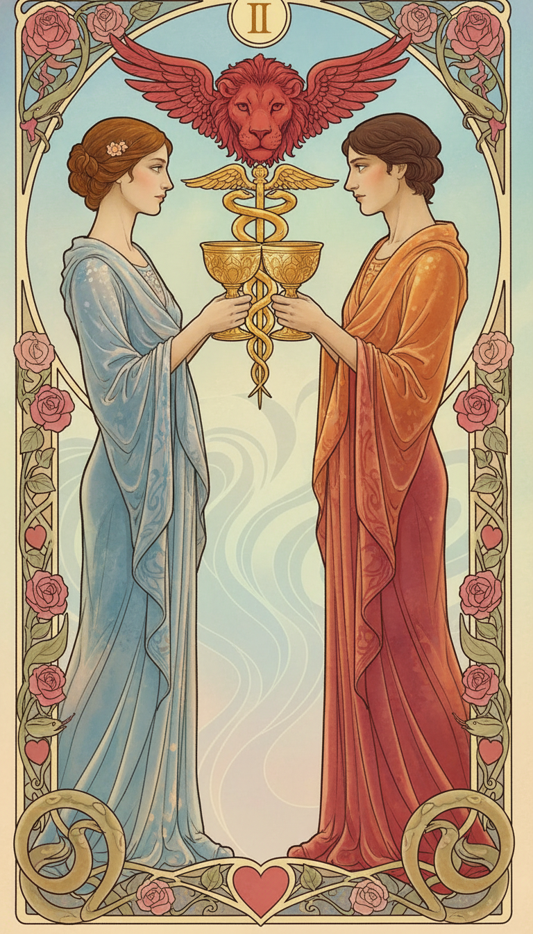 Two of Cups tarot card